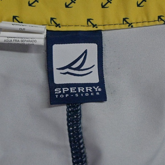 Sperry Top Sider 38 x 8" Blue Stripe Unlined Board Shorts - Picture 3 of 7